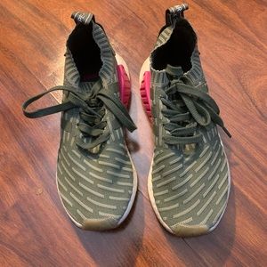 Green Adidas NMDs